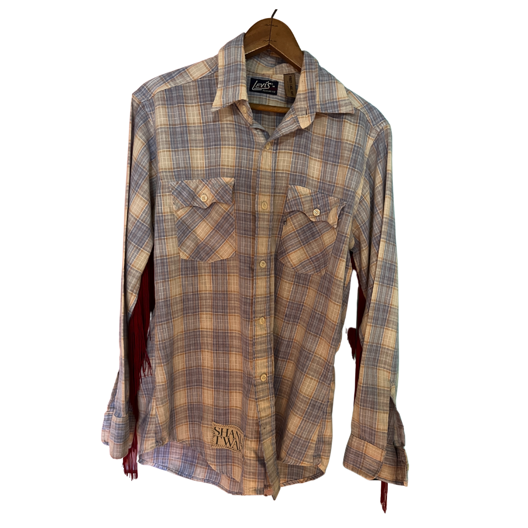 Shania Twain Vintage Levi's Fringe Flannel