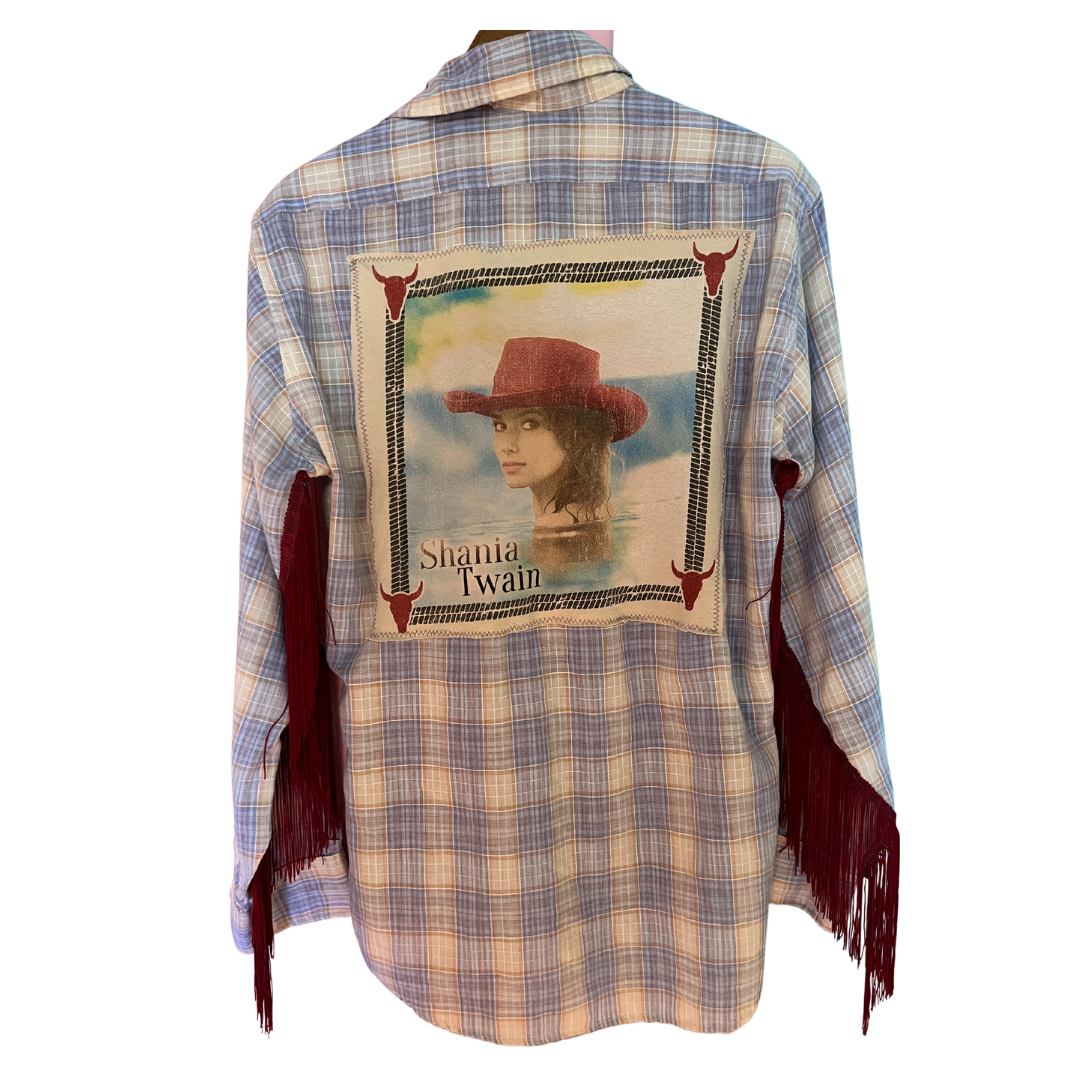 Shania Twain Vintage Levi's Fringe Flannel