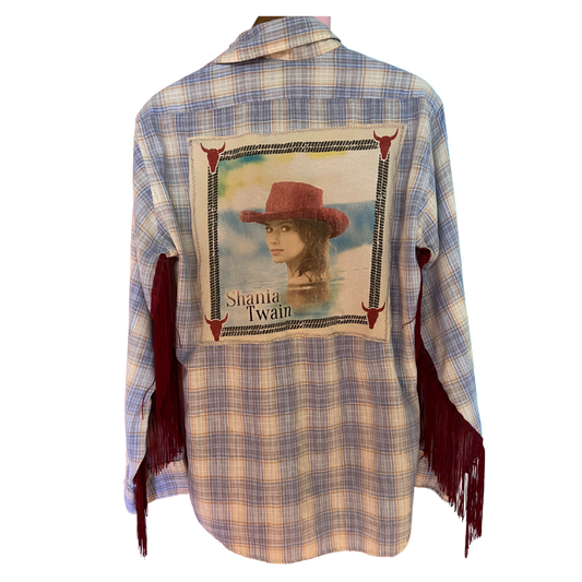 Shania Twain Vintage Levi's Fringe Flannel