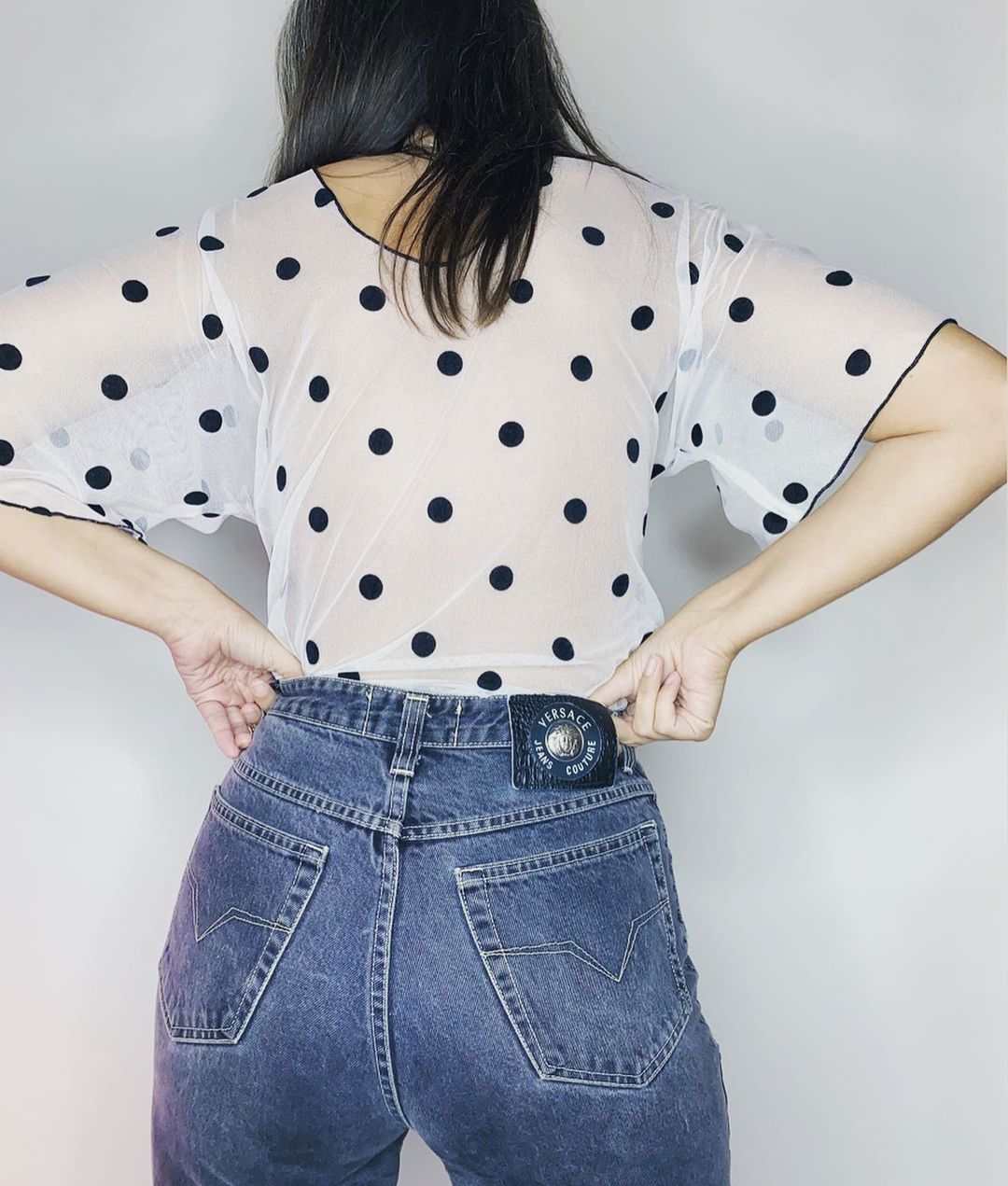 Sheer Polka Dot Sabbath Shirt