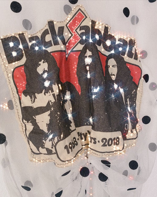 Sheer Polka Dot Sabbath Shirt