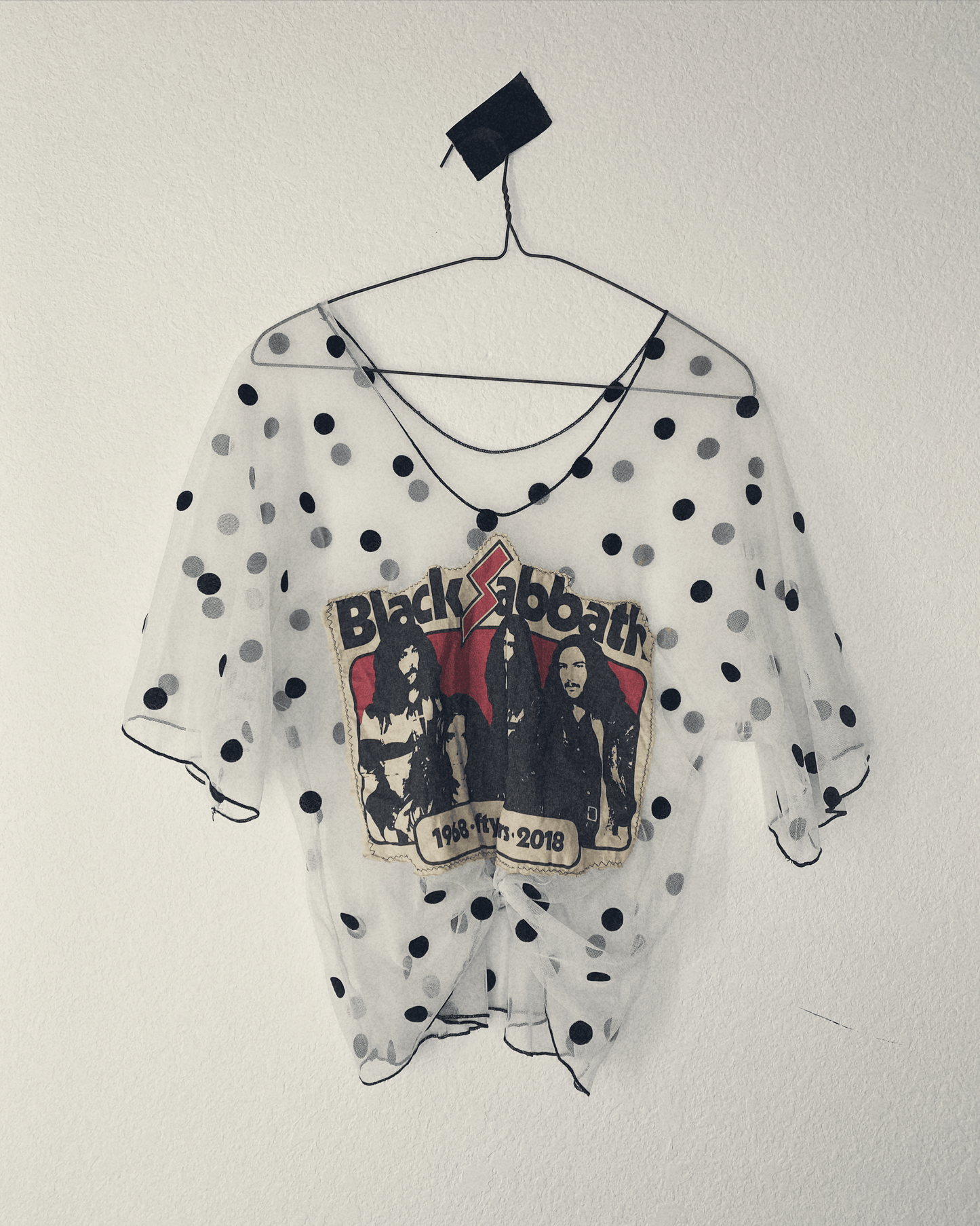Sheer Polka Dot Sabbath Shirt