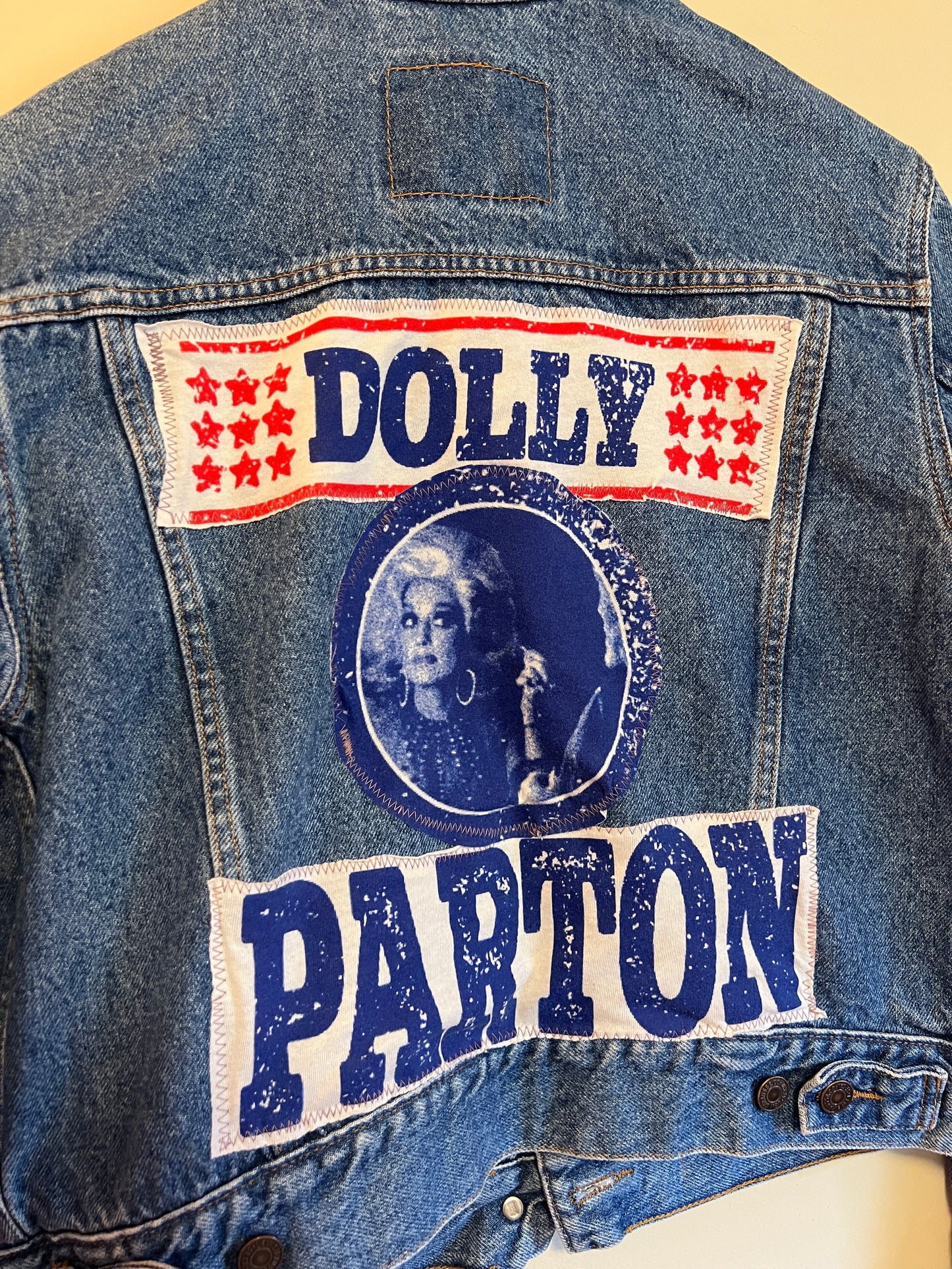 Levi’s Dolly Parton Heart Denim Jacket Medium