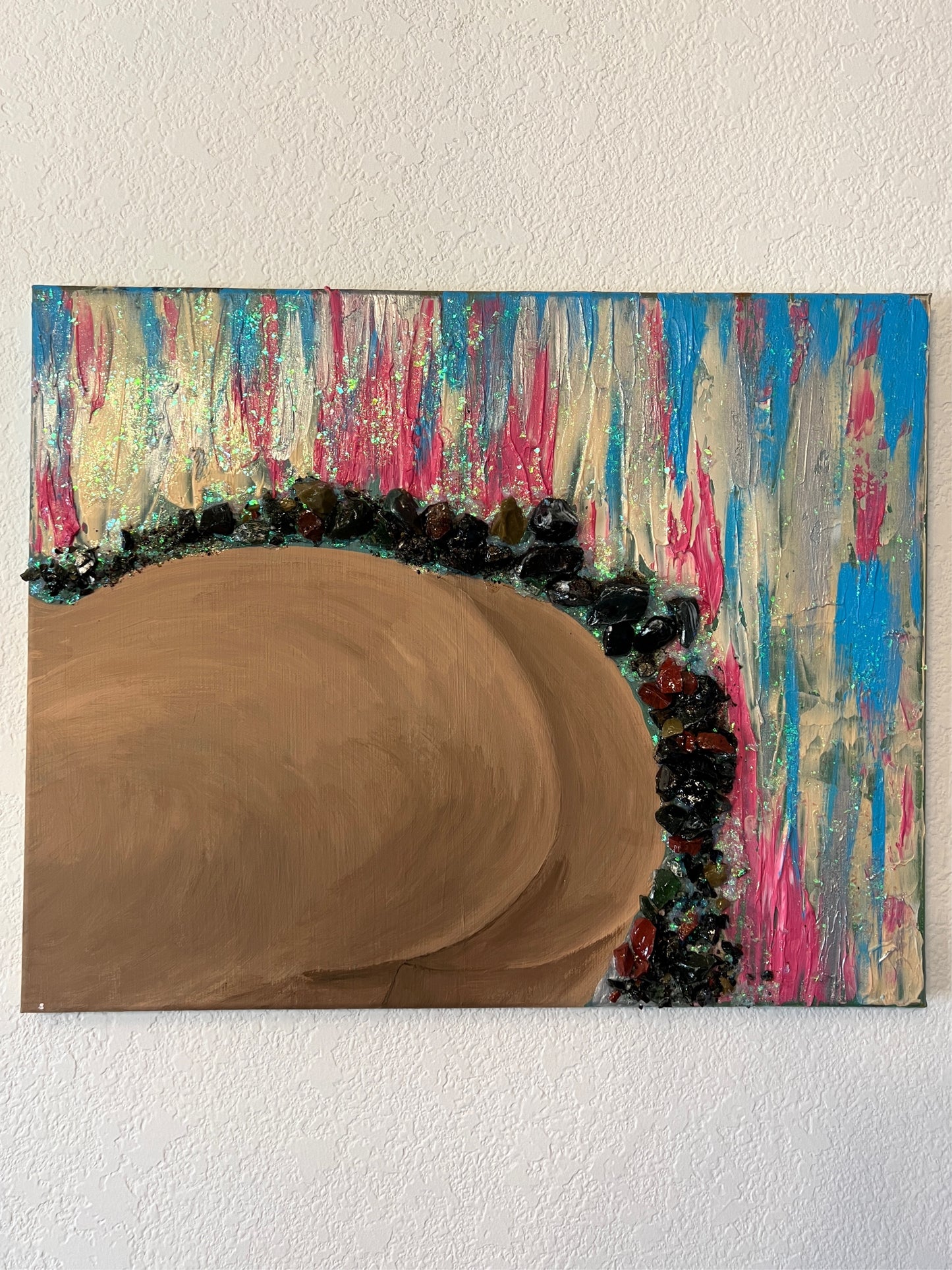 Upcycled 🍑 and 💎 Canvas 🎨💅