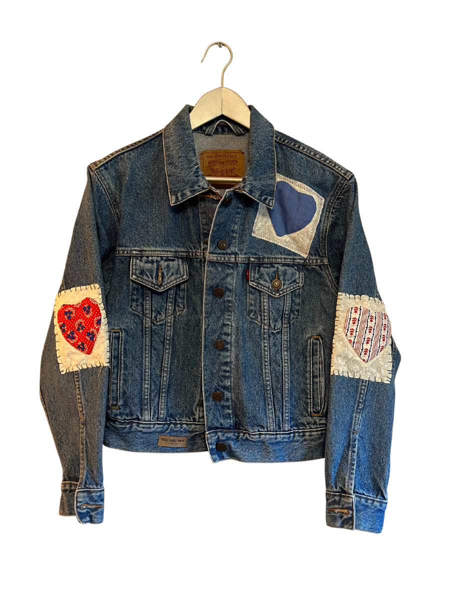 Levi’s Dolly Parton Heart Denim Jacket Medium