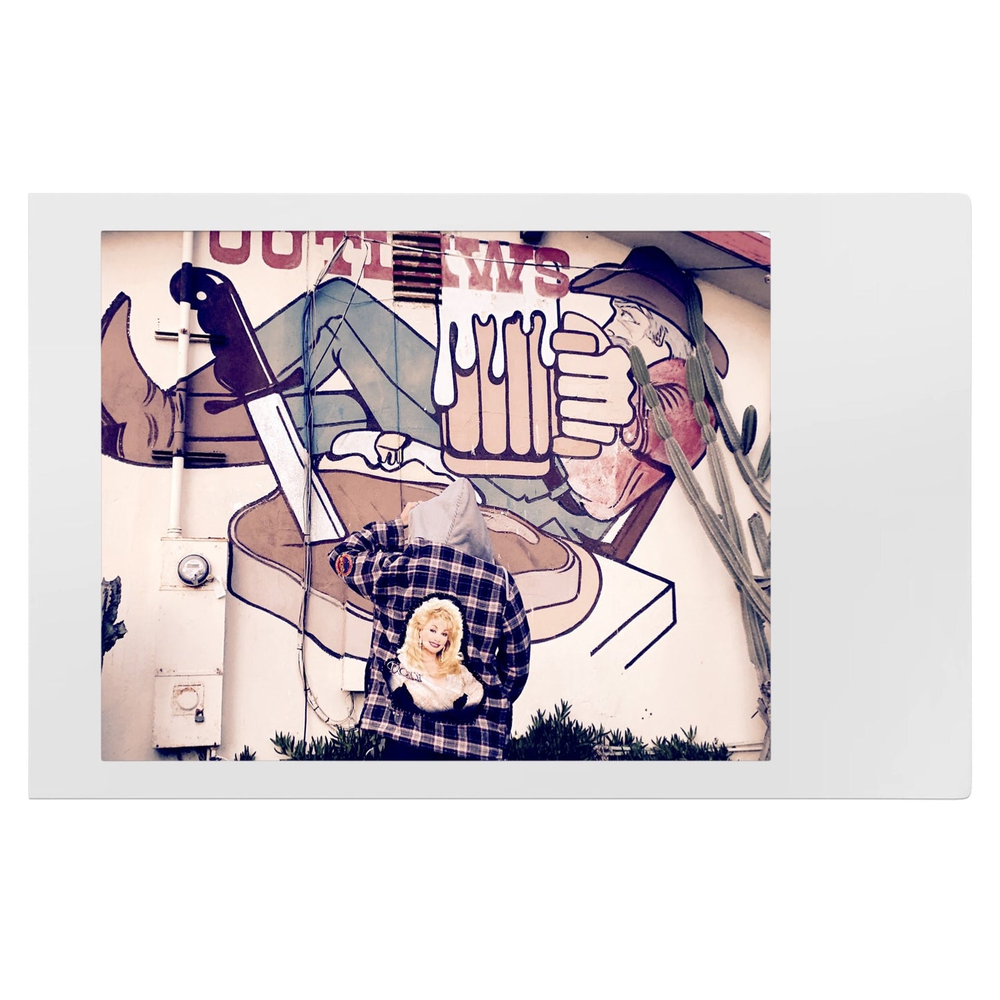 Dolly Parton Plaid Hoodie