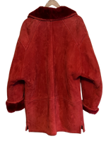 Karl Lagerfeld x Maximillian Furs for Bloomingdale’s Red Shearling Western Coat