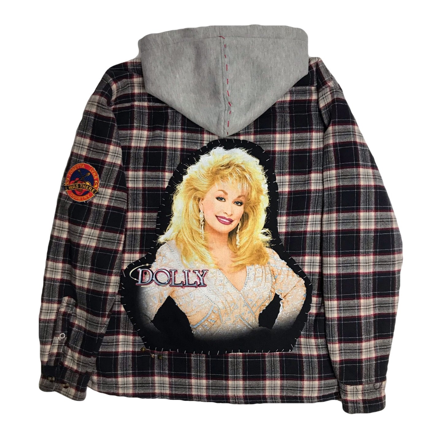 Dolly Parton Plaid Hoodie