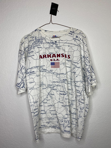 Arkansas Oversized State Map T-shirt