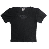 Aerosmith Glitter Crop Top