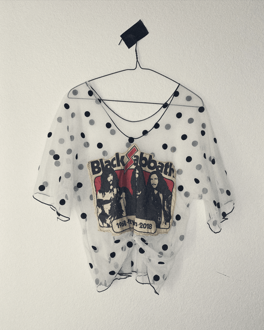 Sheer Polka Dot Sabbath Shirt
