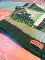 Quilted Upcycled Green Blanket Jacket