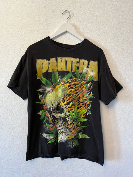 Bootleg Pantera Weed Skull TShirt