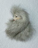 Vintage Fur Lady Pin